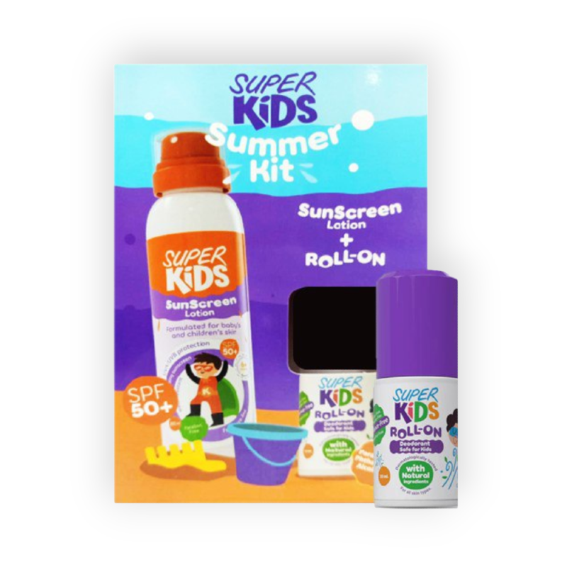 SUPER KIDS (SUNSCREEN LOTION +FRAGRANCE ROLLON)
