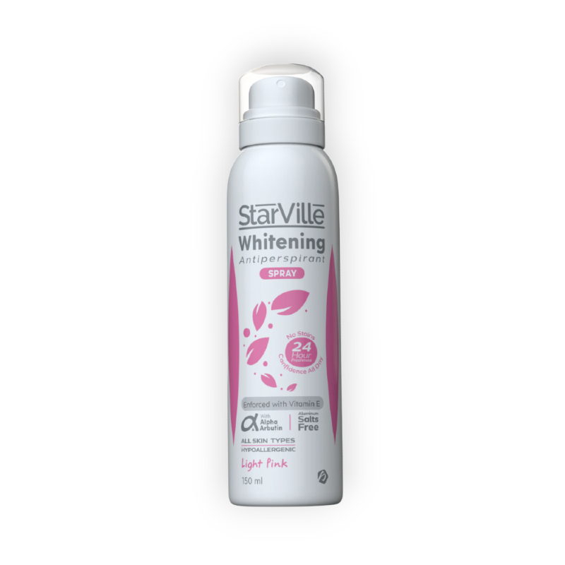 STARVILLE WHITENING ANTIPERSPIRANT SPRAY LIGHT PINK 150ML