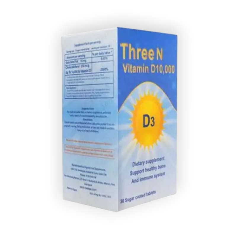 THREE N D3 VITAMIN 10000 30 TAB