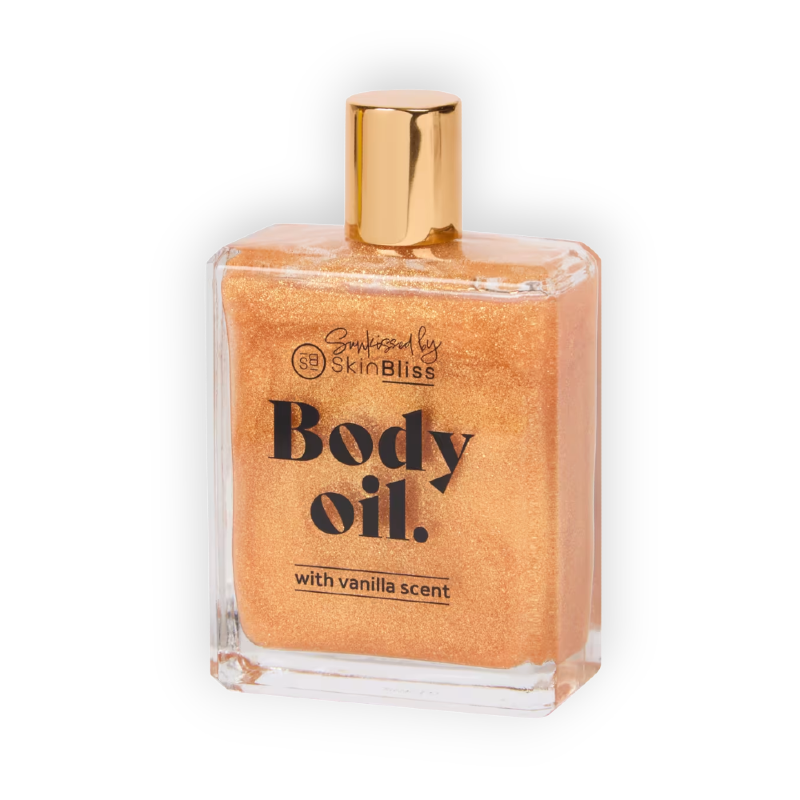 SKIN BLISS BODY OIL WITH GOLDEN SHIMMER (VANILLA) 100ML