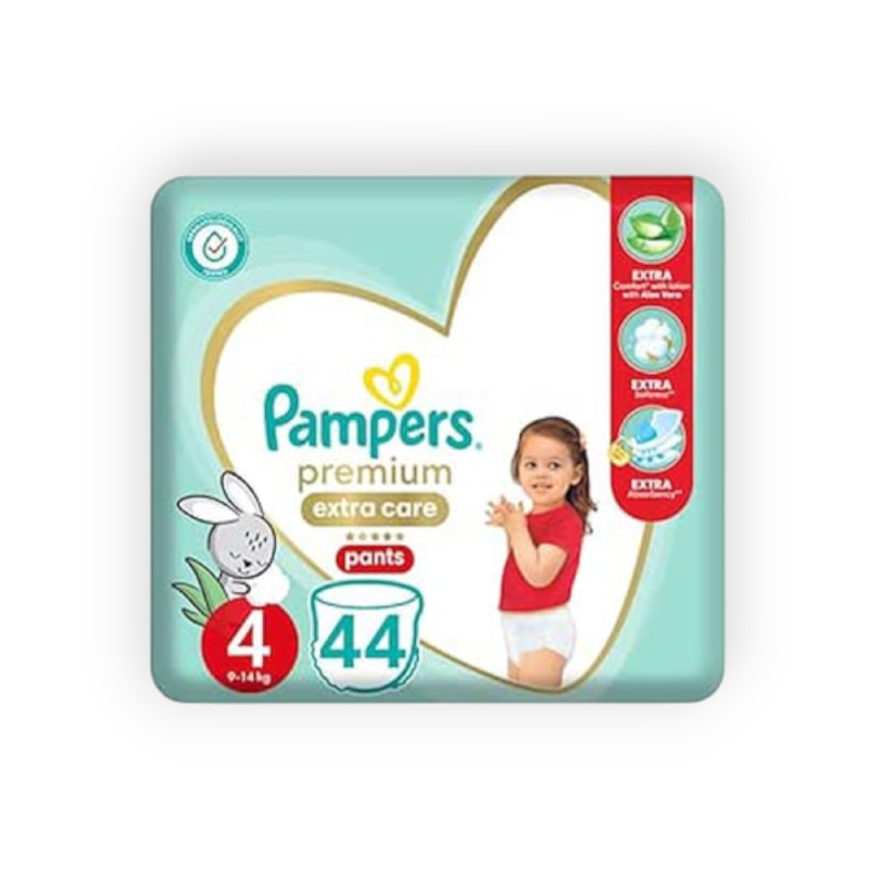 PAMPERS (PREMIUM CARE 4 PANTS) 9-14 KG 44PCS سعودى