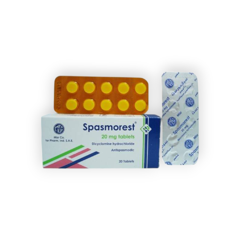 SPASMOREST 20 MG 20 TABLET