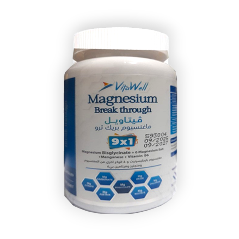 VITAWELL MAGNESIUM BREAK THROUGH 30CAP