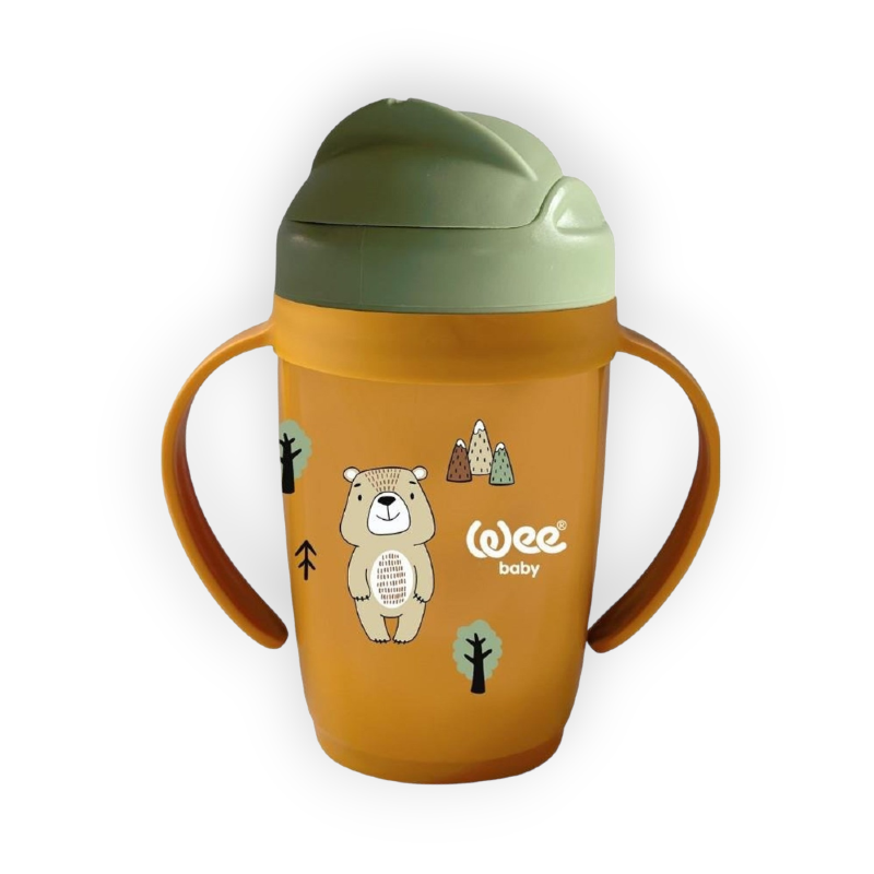 WEE BABY FRIENDS SIPPY CUPWITH GRIP 6+M 265ML (339)