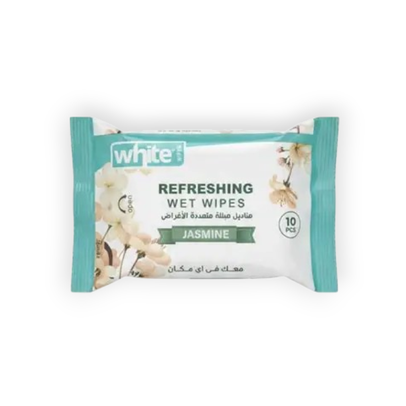 WHITE WIPES POCKET (JASMINE) 10 PCS
