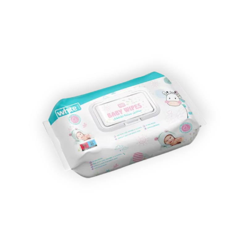 WHITE BABY 100 WIPES