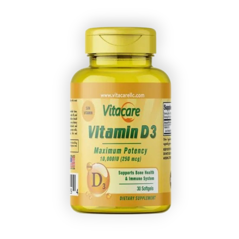 VITAMIN  D3 10000 IU 250MCG  30 CAP-VITACARE