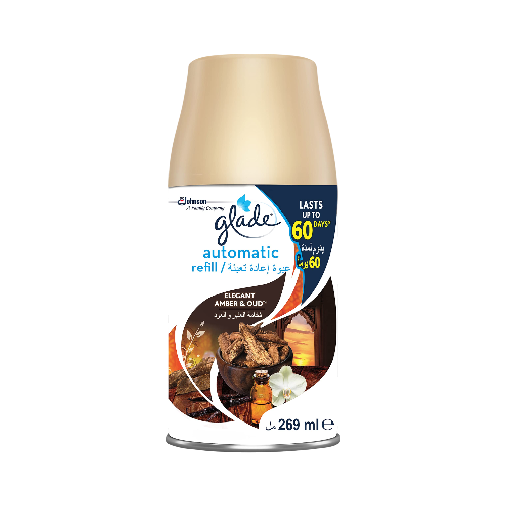 GLADE AUTOMATIC ELEGANT AMBER &OUD 269ML