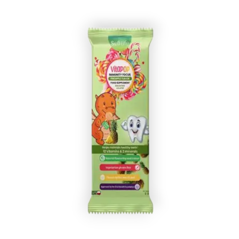 SOFILIFE VITAPOP IMMUN PINEAPPLE LOLLIPOP