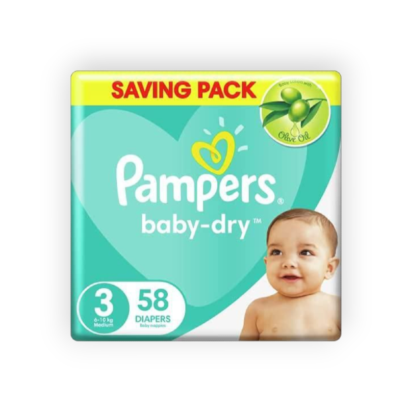 PAMPERS MAXI (3)MIDI 58  DIAPERPERS