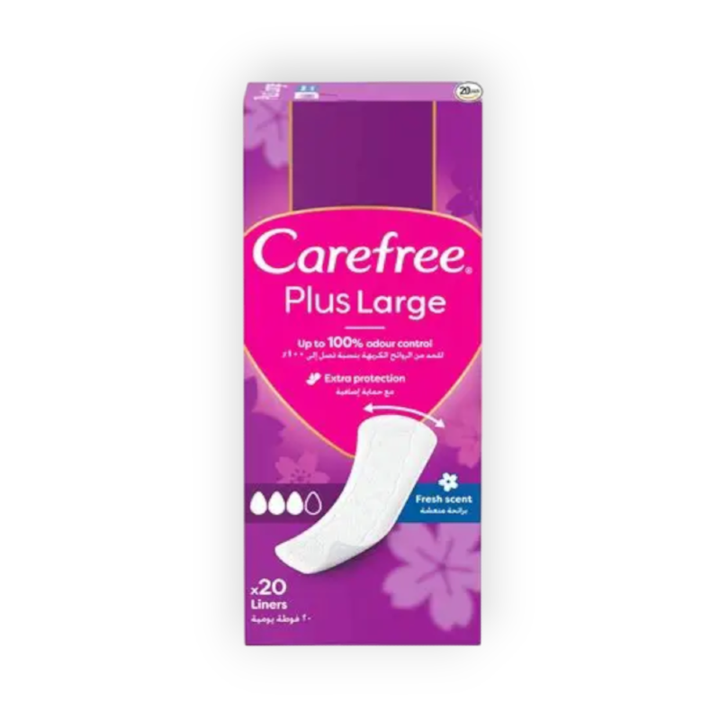 CARE FREE PLUS LARGE FRESH SCENT 20Piece